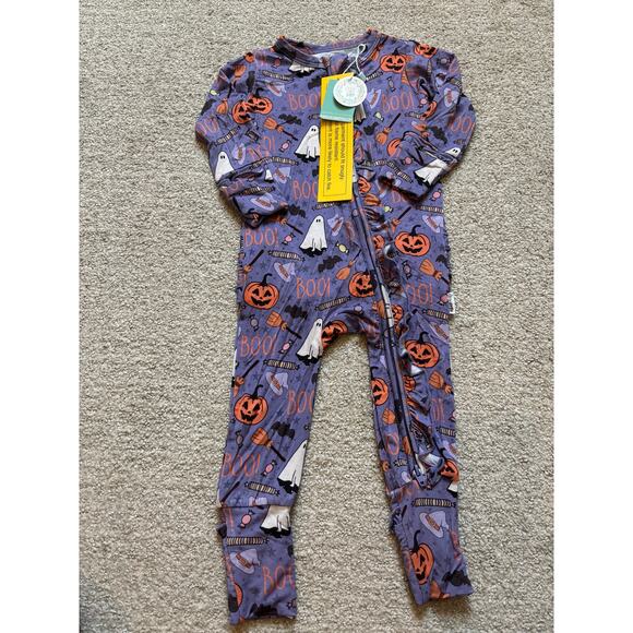 NWT Gigi & Max Bamboo Halloween Baby Sleeper - Picture 1 of 3